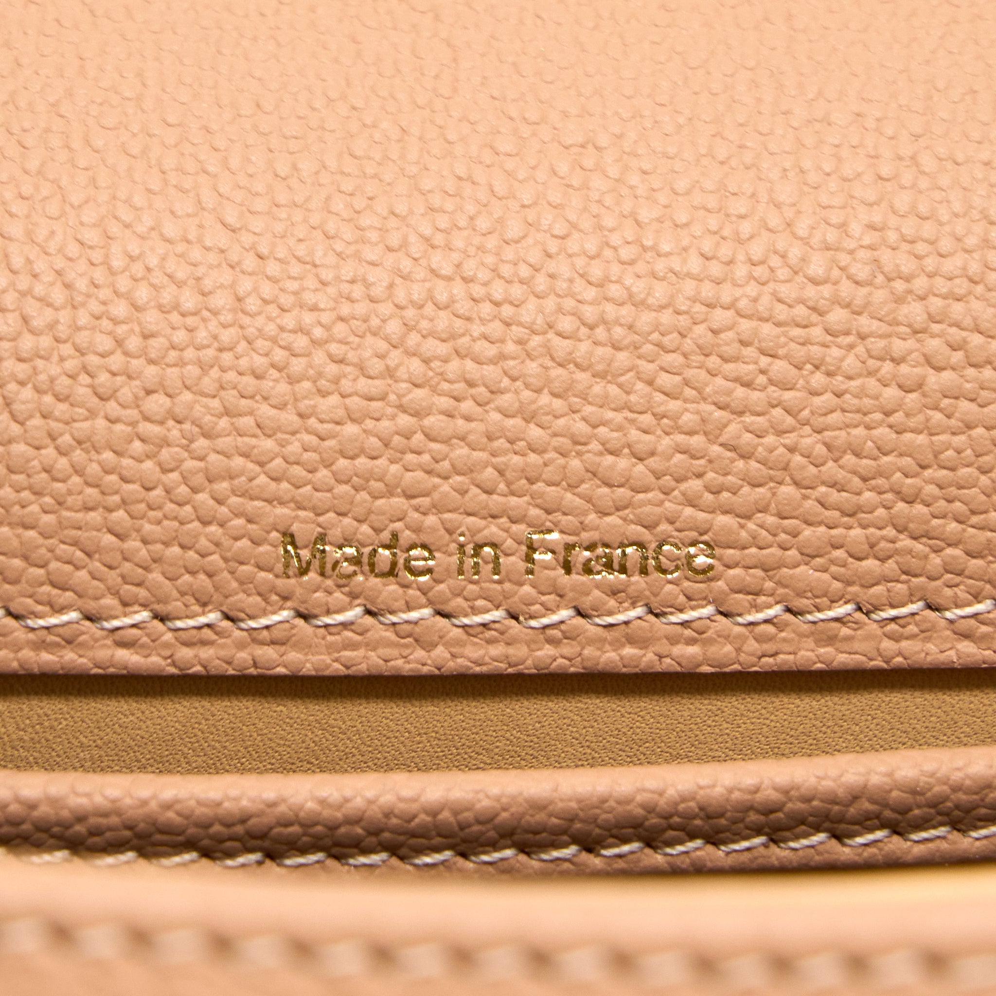 DELAUX MINI BRILLIANT CALFSKIN BEIGE LGHW