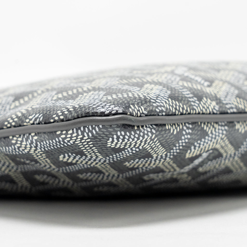 GOYARD SENAT MM POUCH GOYARDINE CANVAS GREY SHW