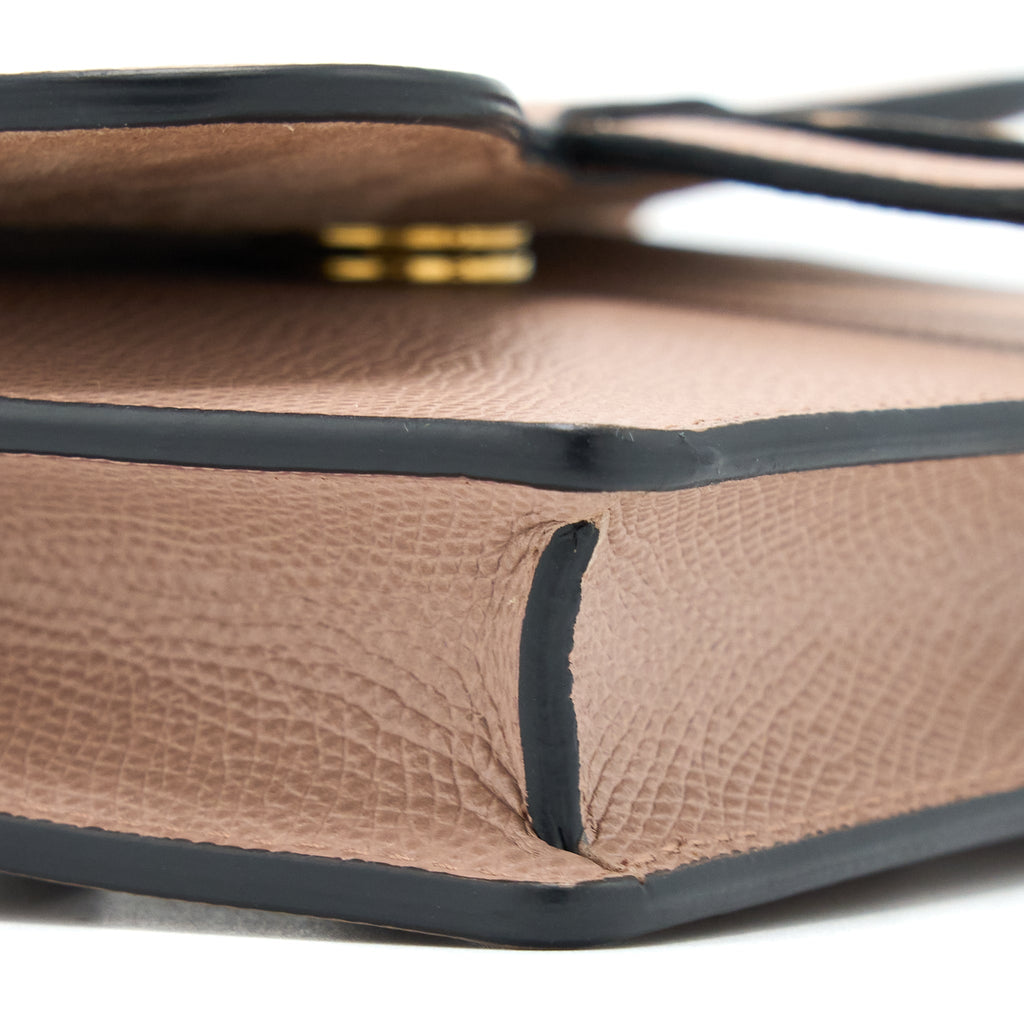 DIOR SADDLE BELT POUCH GRAINED CALFSKIN DARK BEIGE GHW