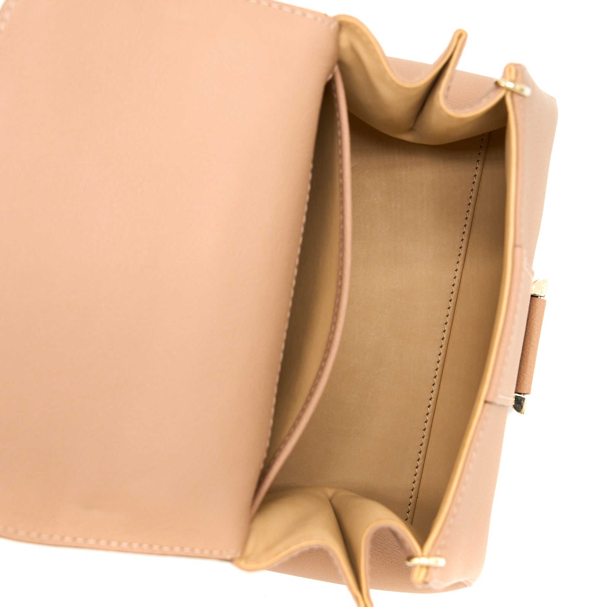 DELAUX MINI BRILLIANT CALFSKIN BEIGE LGHW