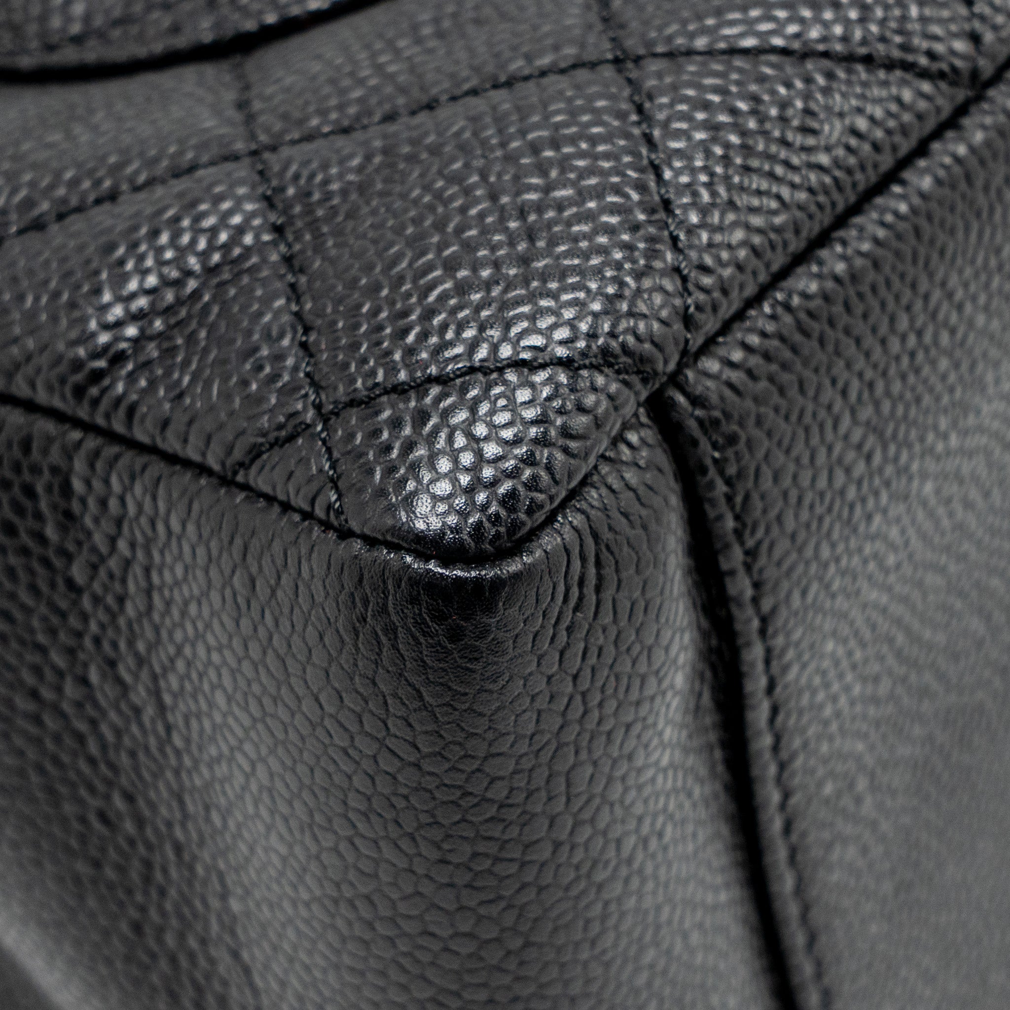 CHANEL GRAND SHOPPING TOTE BAG CAVIAR BLACK GHW