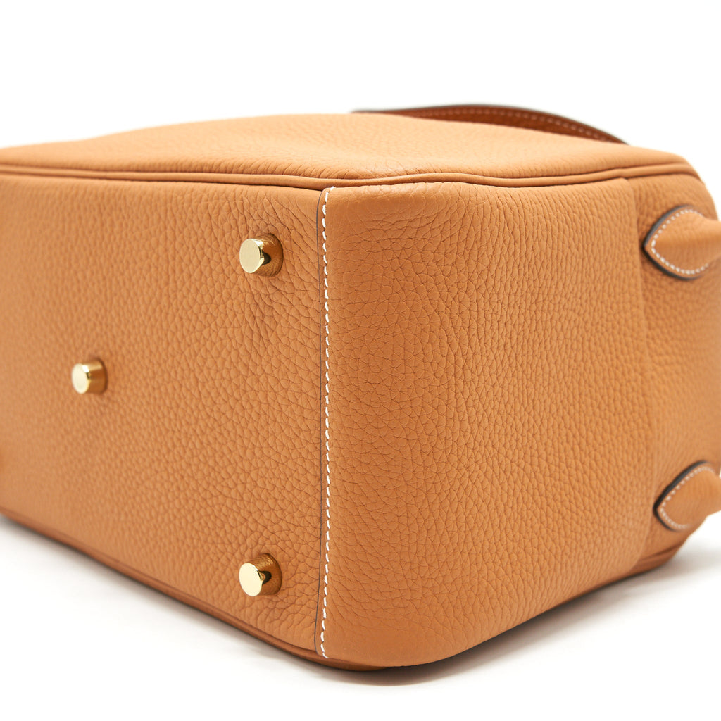 HERMES LINDY 26 TOFFEE CLEMENCE GHW