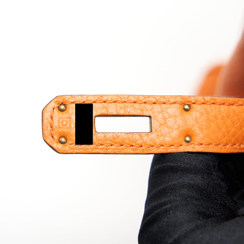 HERMES KELLY 35 CLEMENCE ORANGE GHW