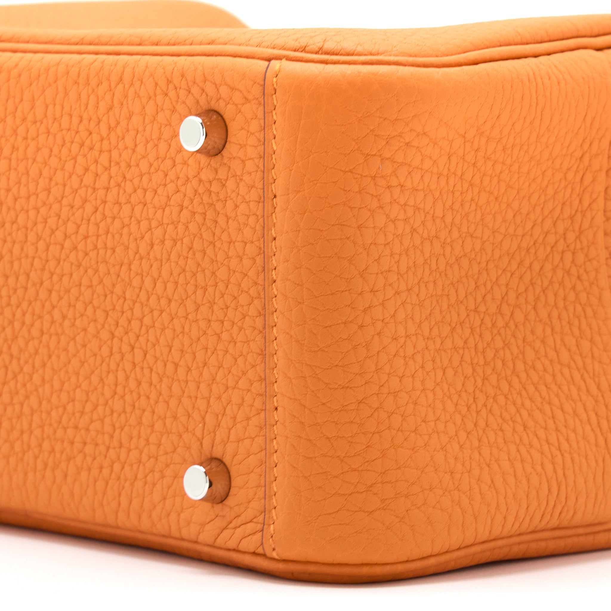 HERMES MINI LINDY CLEMENCE ORANGE SHW