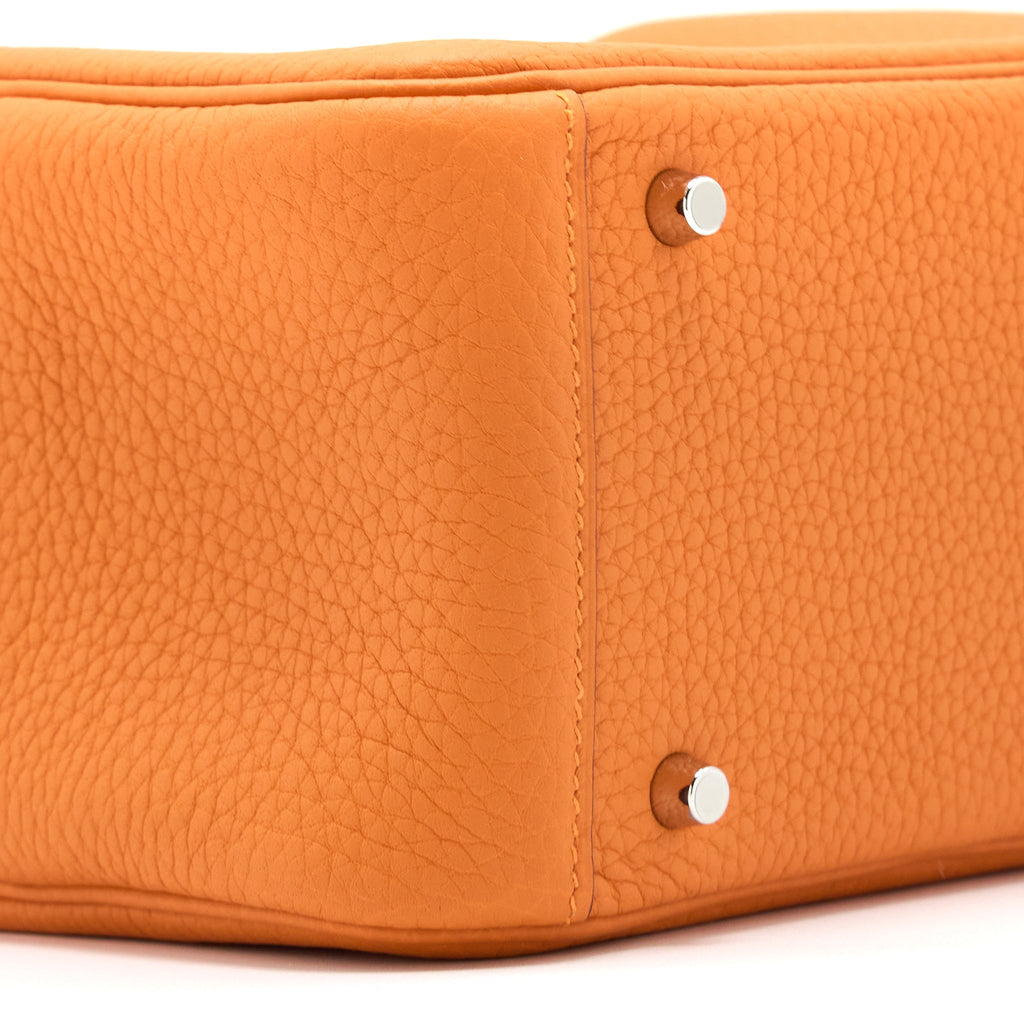 HERMES MINI LINDY CLEMENCE ORANGE SHW