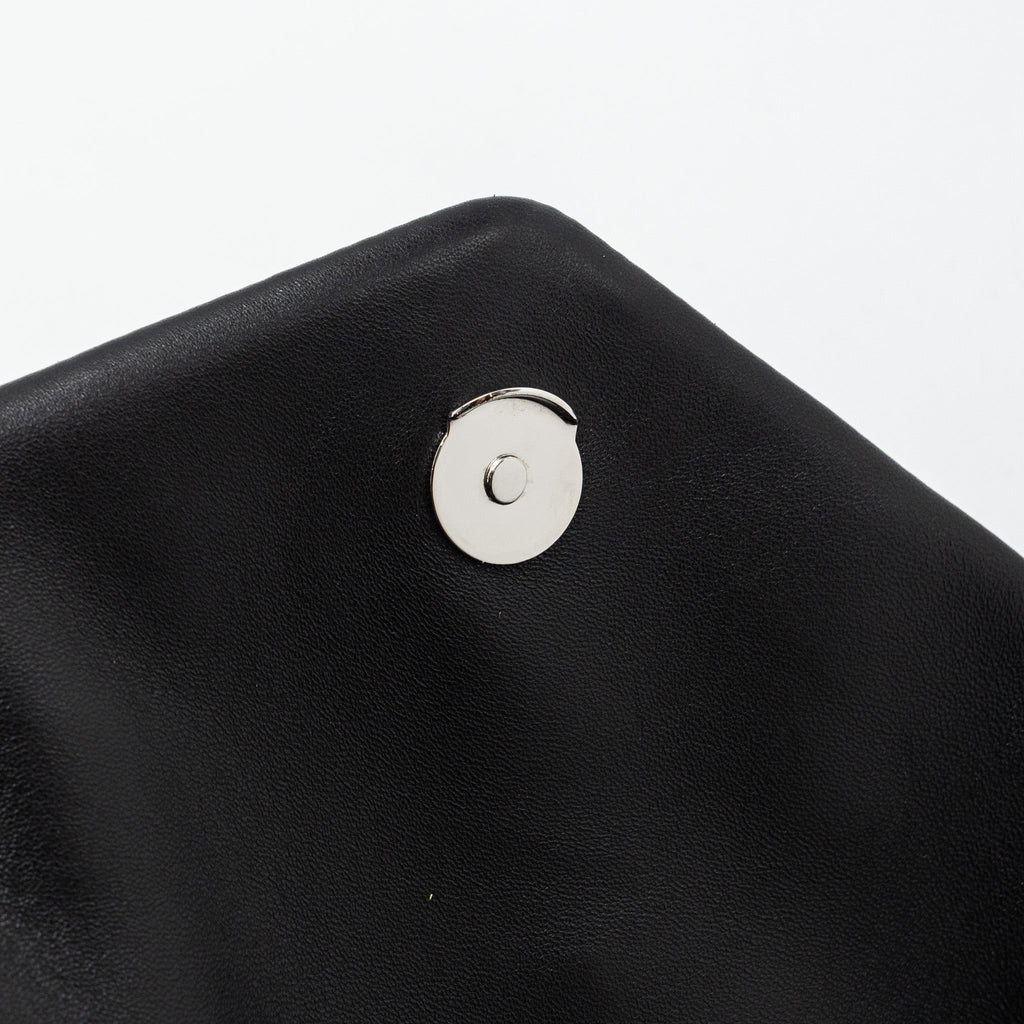 SAINT LAURENT SMALL PUFFER LAMBSKIN BLACK SHW