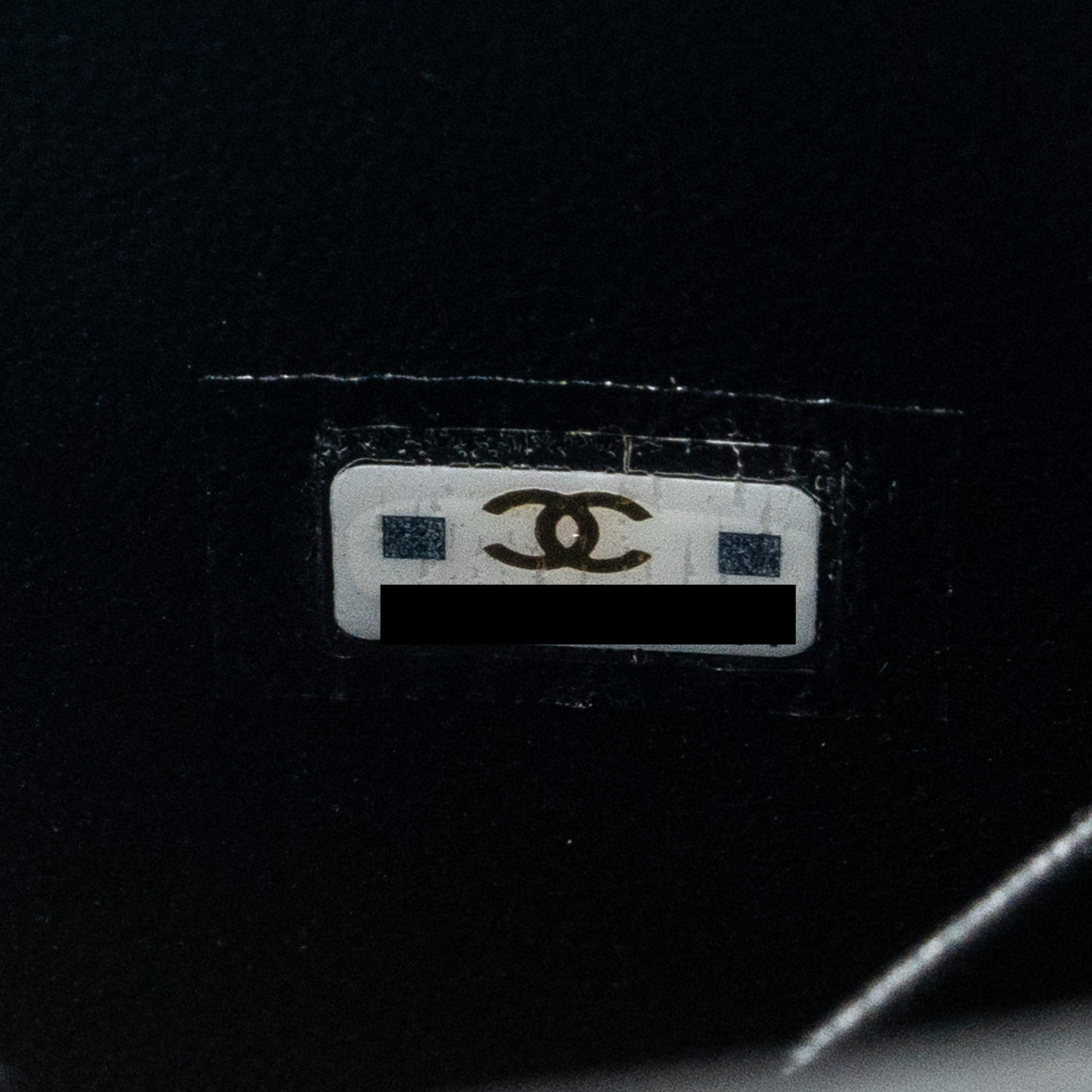 CHANEL 22B ENAMEL TOP HANDLE MINI FLAP BAG LAMBSKIN BLACK GHW (MICROCHIP)