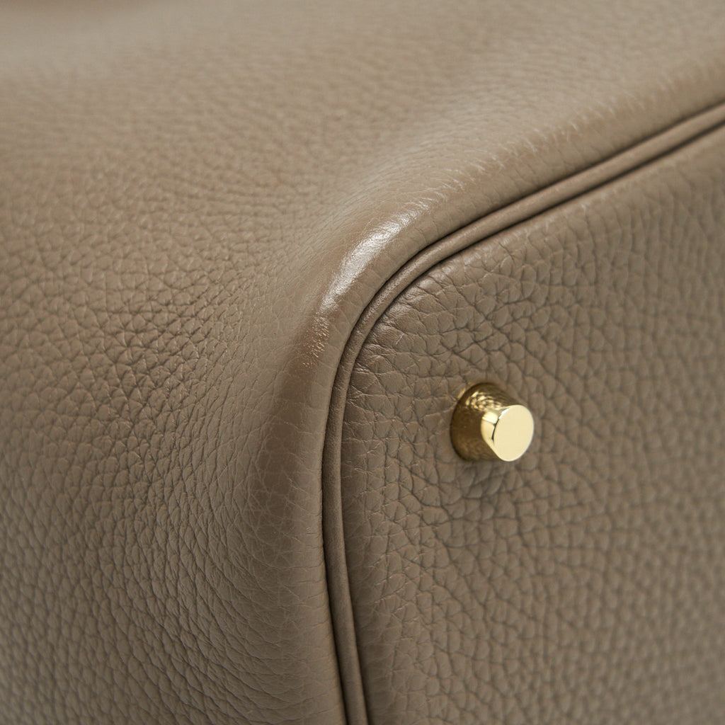 HERMES PICOTIN 22 LOCK BAG ETOUPE GHW