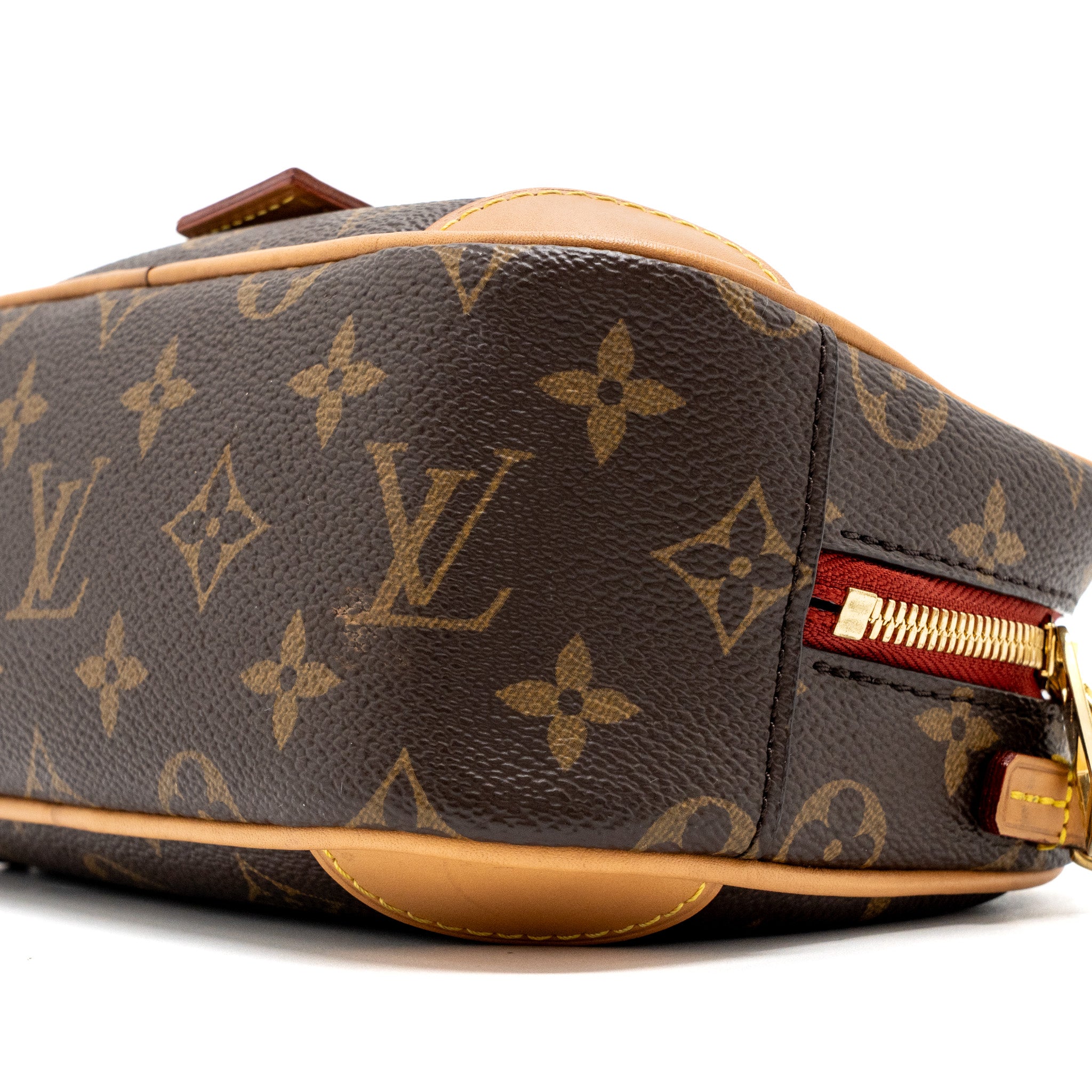 LOUIS VUITTON MINI DEAUVILLE SHOULDER BAG MONOGRAM CANVAS GHW