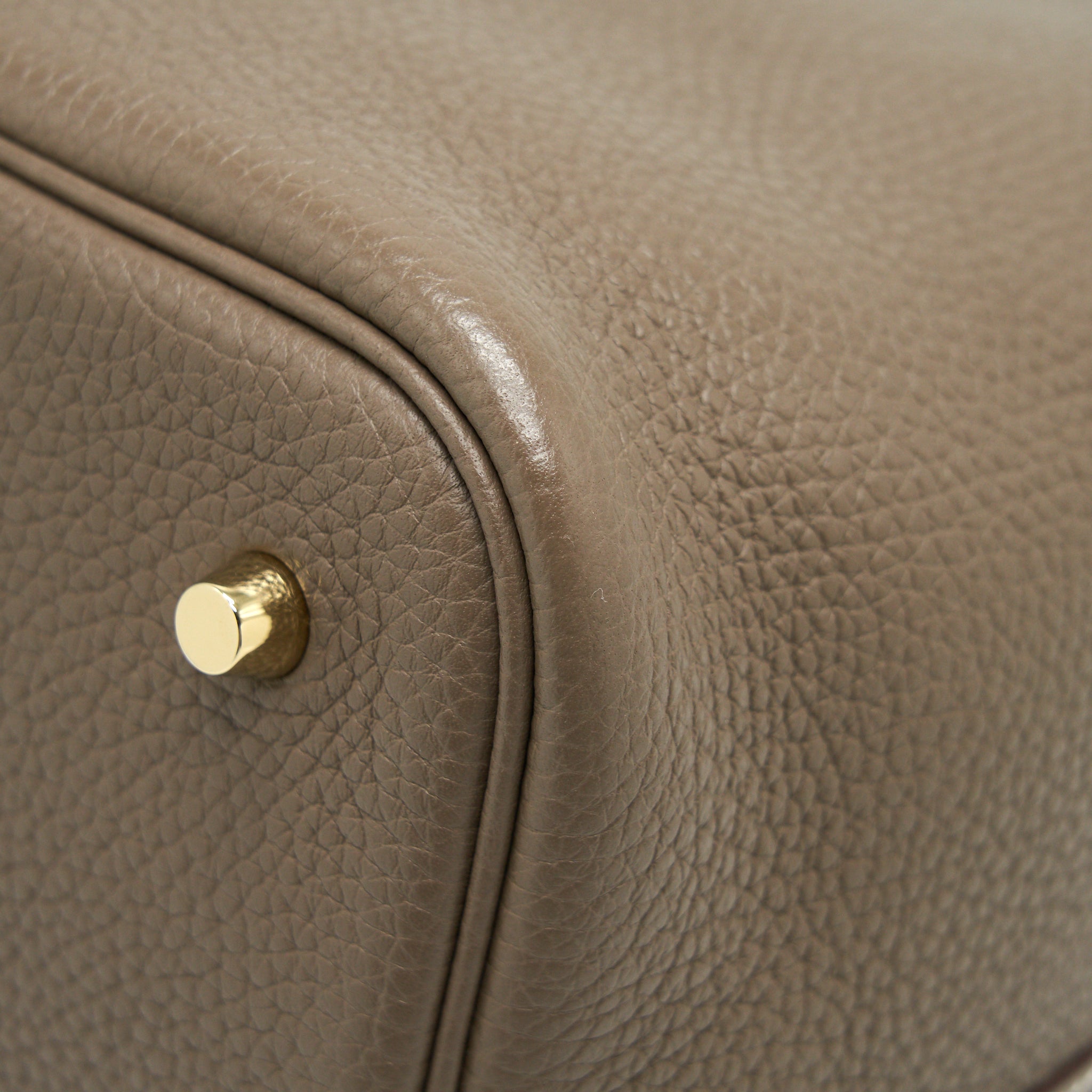 HERMES PICOTIN 22 LOCK BAG ETOUPE GHW