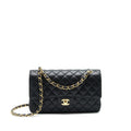 CHANEL MEDIUM CLASSIC DOUBLE FLAP 25CM CAVIAR BLACK GHW (MICROCHIP)