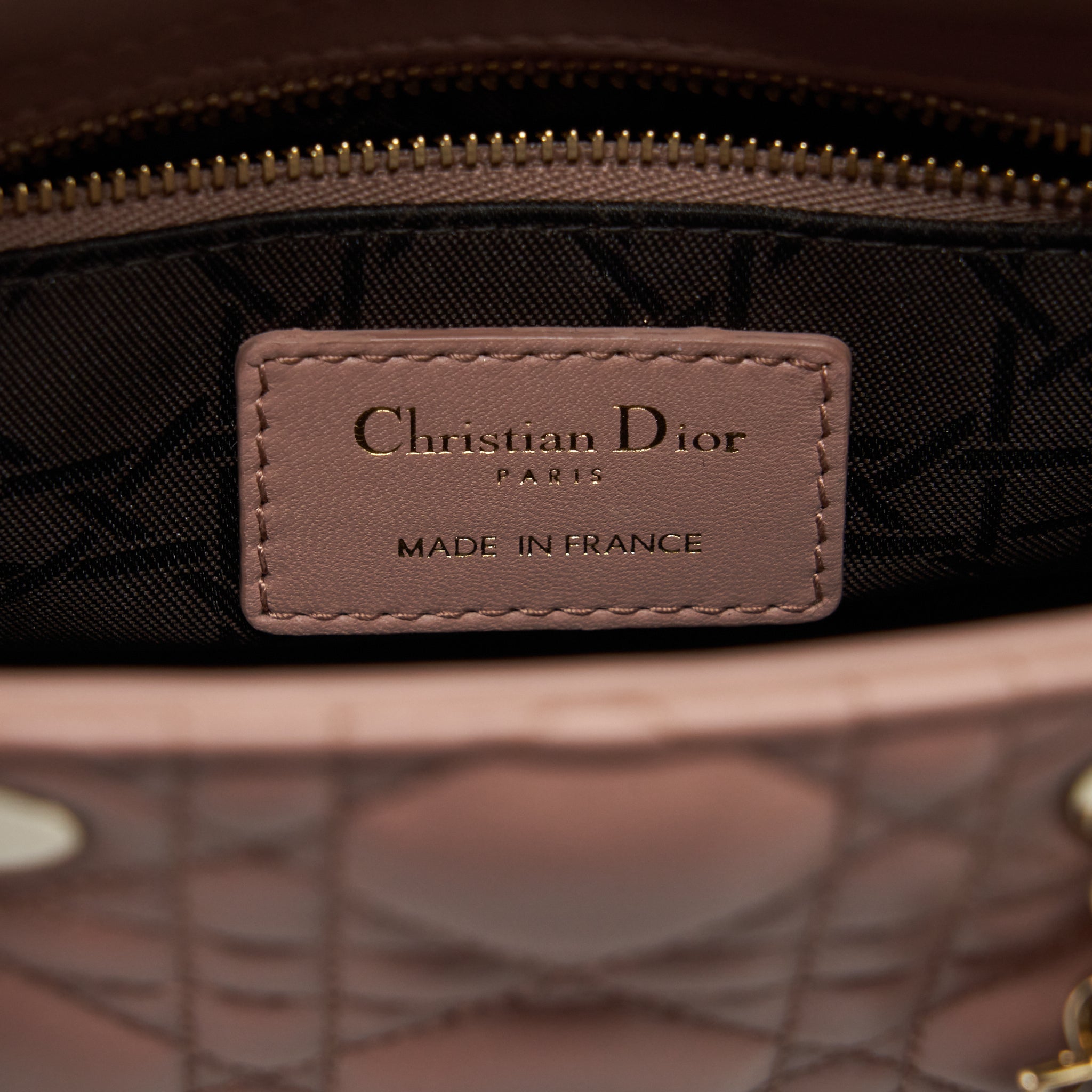 DIOR MINI LADY DIOR LAMBSKIN PINK GHW