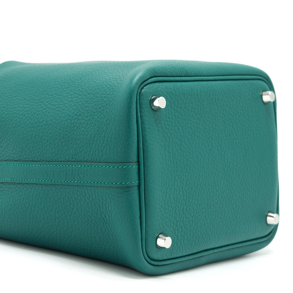HERMES PICOTIN 18 LOCK BAG CLEMENCE Z6 MALACHITE SHW