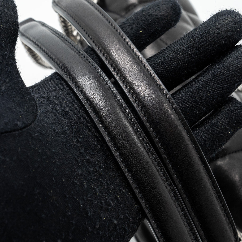 SAINT LAURENT SMALL PUFFER LAMBSKIN BLACK SHW