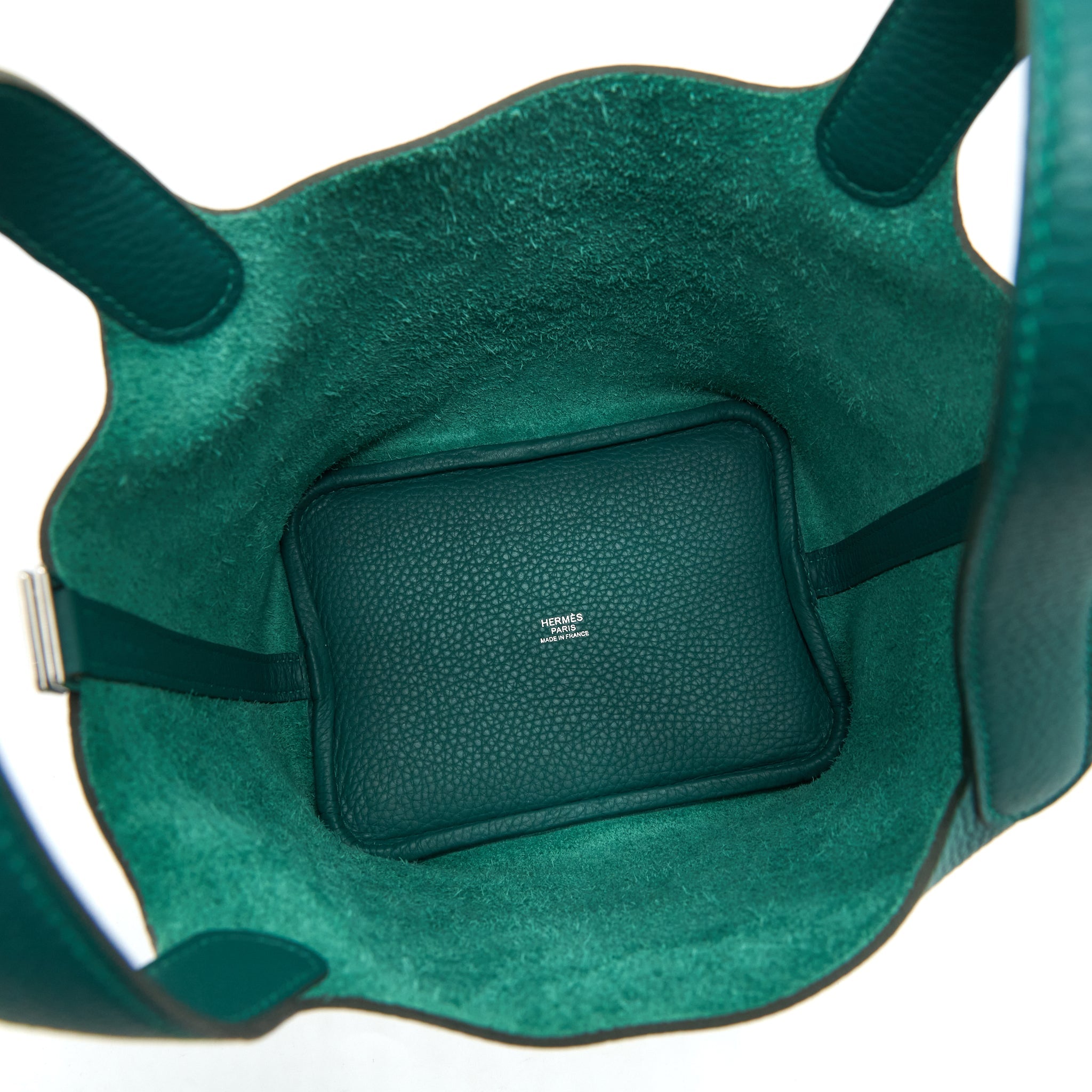 HERMES PICOTIN 18 LOCK BAG CLEMENCE Z6 MALACHITE SHW