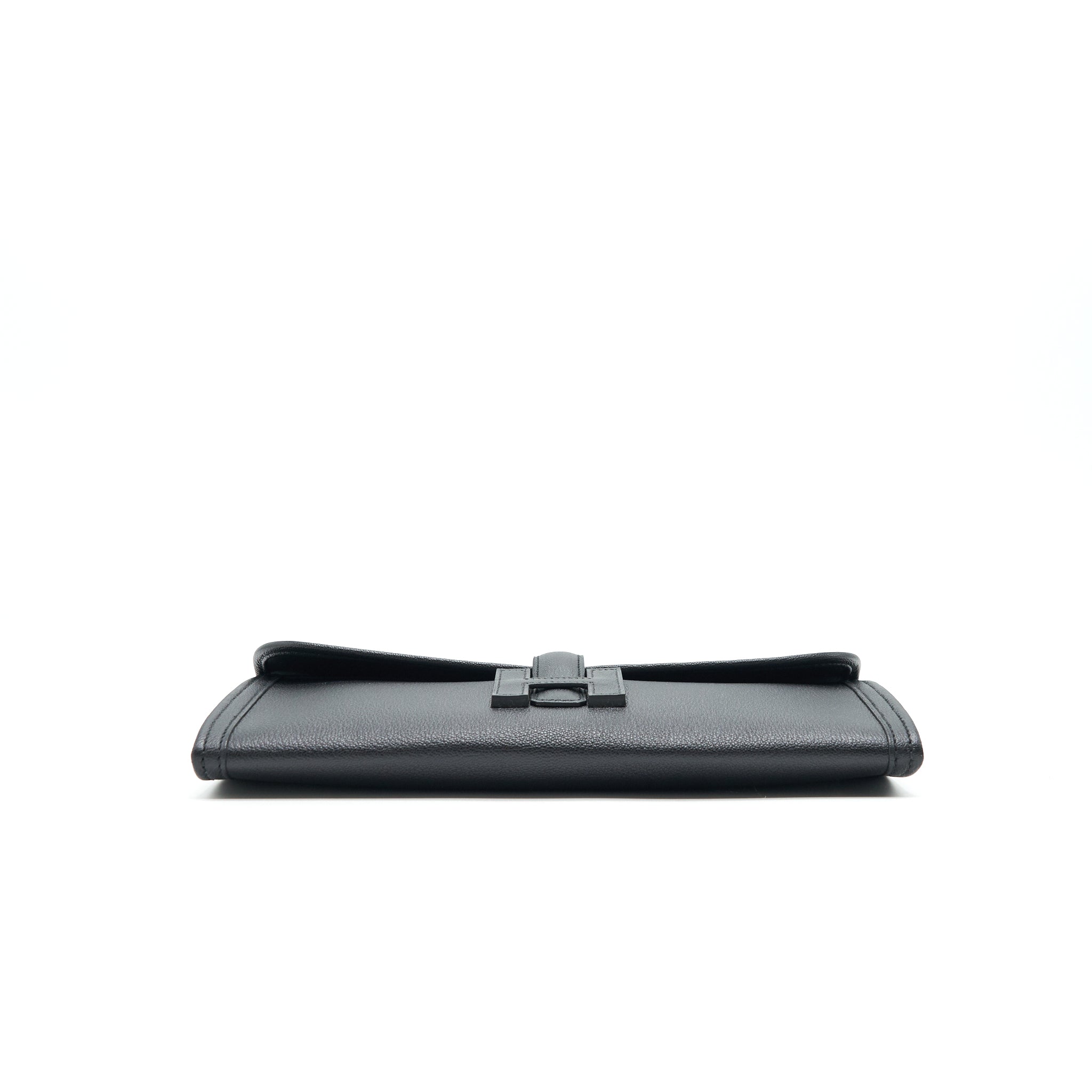 HERMES JIGE CLUTCH IN BLACK