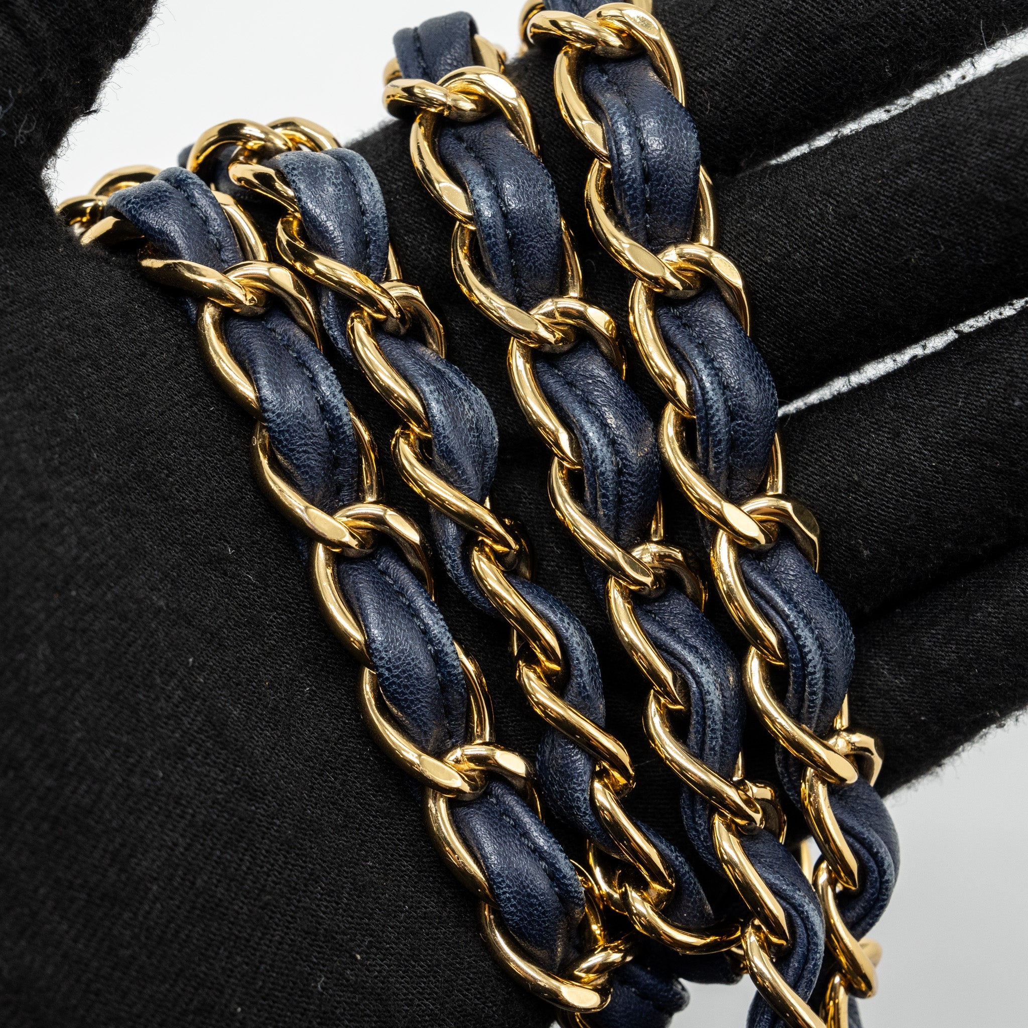 CHANEL JUMBO CLASSIC DOUBLE FLAP LAMBSKIN NAVY GHW