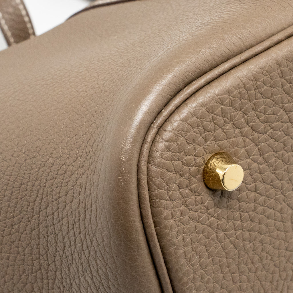 HERMES PICOTIN 22 LOCK BAG CLEMENCE ETOUPE GHW