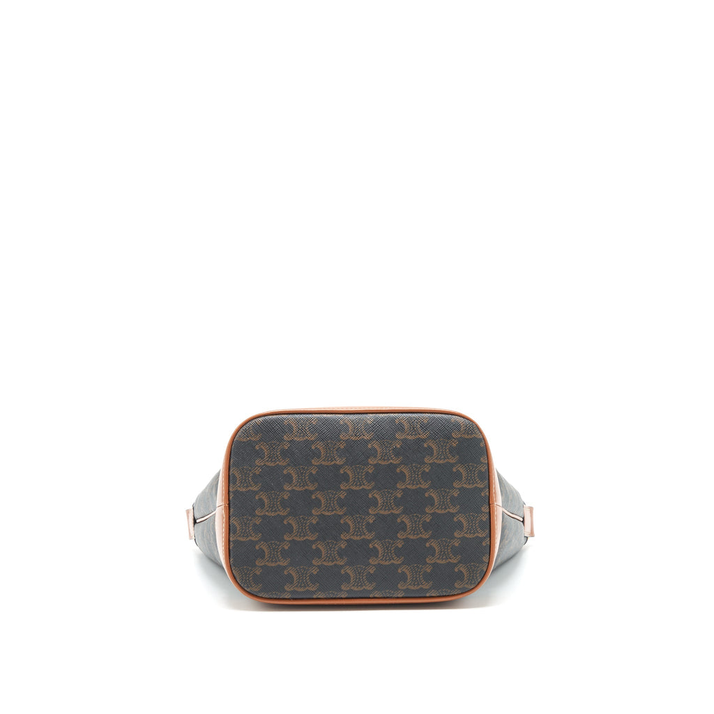 CELINE SMALL BUCKET GOLD TRIOMPHE
