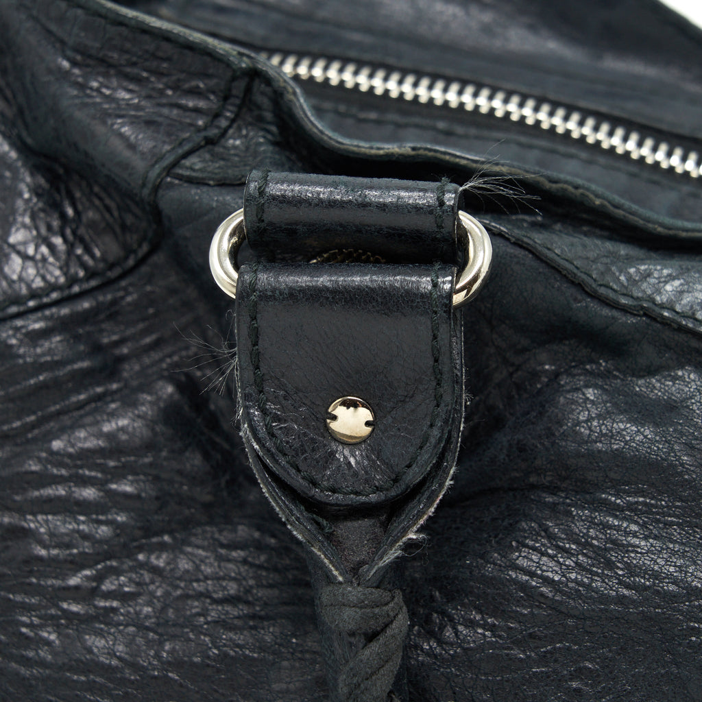 BALENCIAGA GIANT CITY BAG NAVY SHW