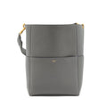 CELINE SANGLE BUCKET BAG GREY GHW