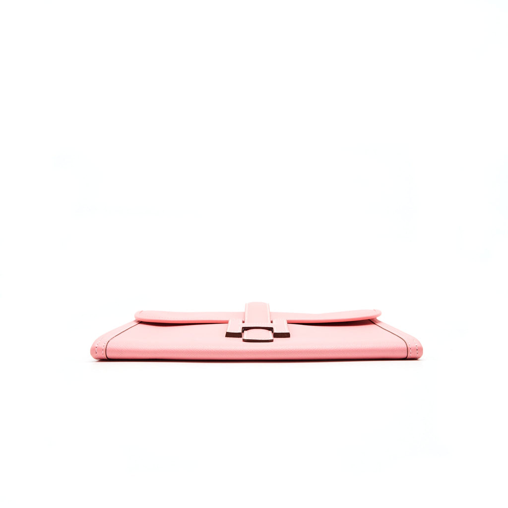 HERMES JIGE 29 PM CLUTCH 1Q ROSE COFETTI EPSOM LEATHER