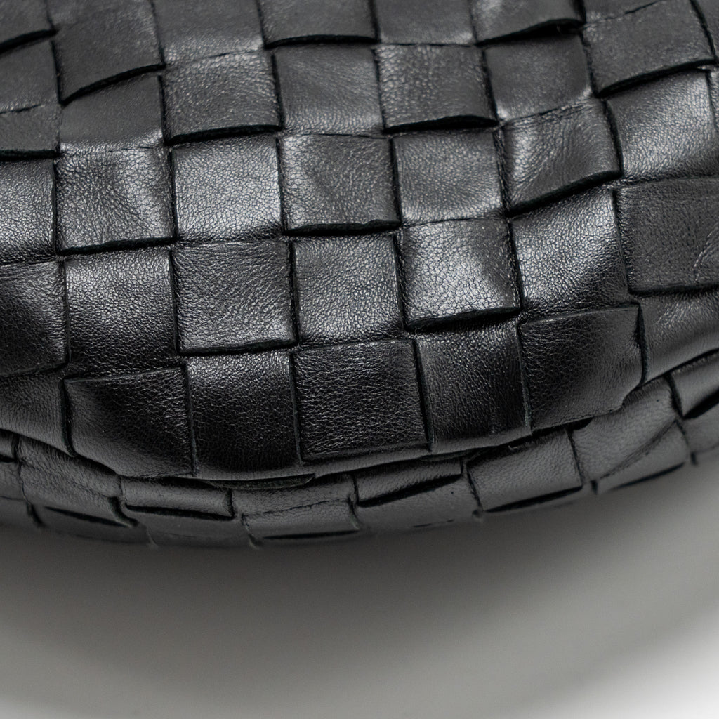 BOTTEGA VENETA SMALL JODIE LAMBSKIN BLACK SHW