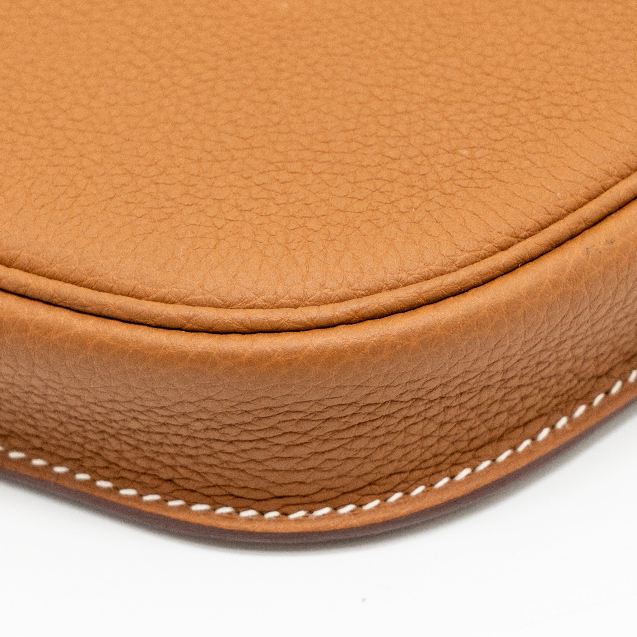 HERMES PERSPECTIVE CAVALIERE 21 BAG TOGO/VACHE HUNTER GOLD/FAUVE SHW