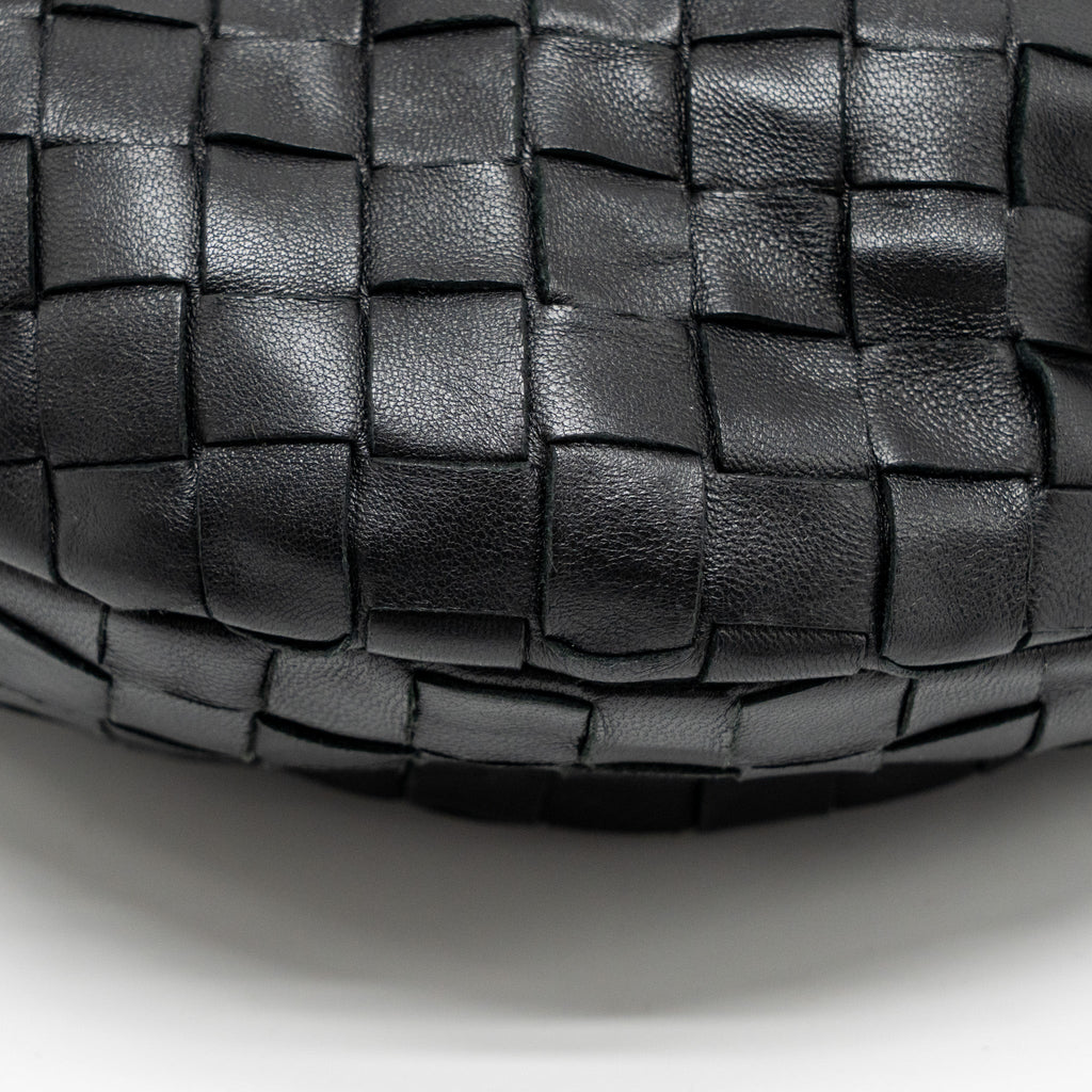 BOTTEGA VENETA SMALL JODIE LAMBSKIN BLACK SHW