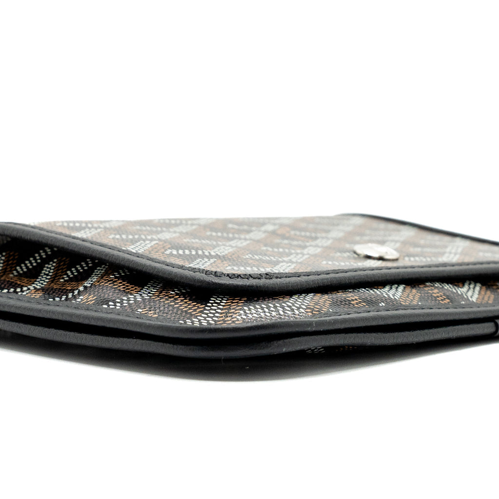 GOYARD PLUMET POCHETTE CANVAS/ LEATHER BLACK SHW