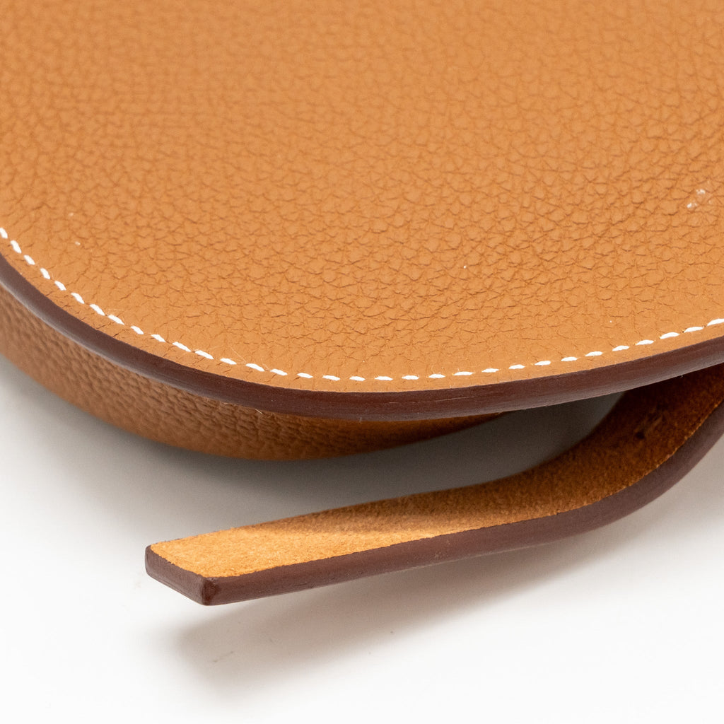 HERMES PERSPECTIVE CAVALIERE 21 BAG TOGO/VACHE HUNTER GOLD/FAUVE SHW