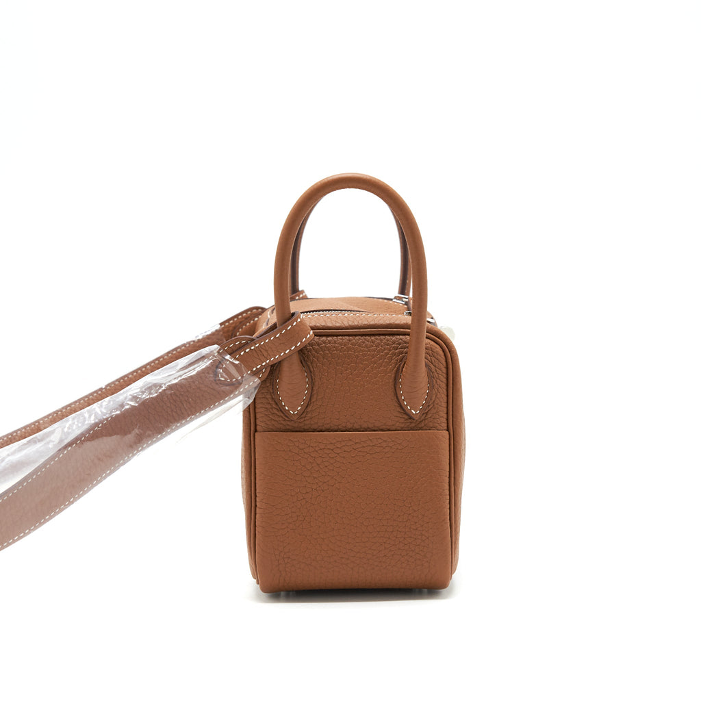 HERMES MINI LINDY GOLD WITH SHW