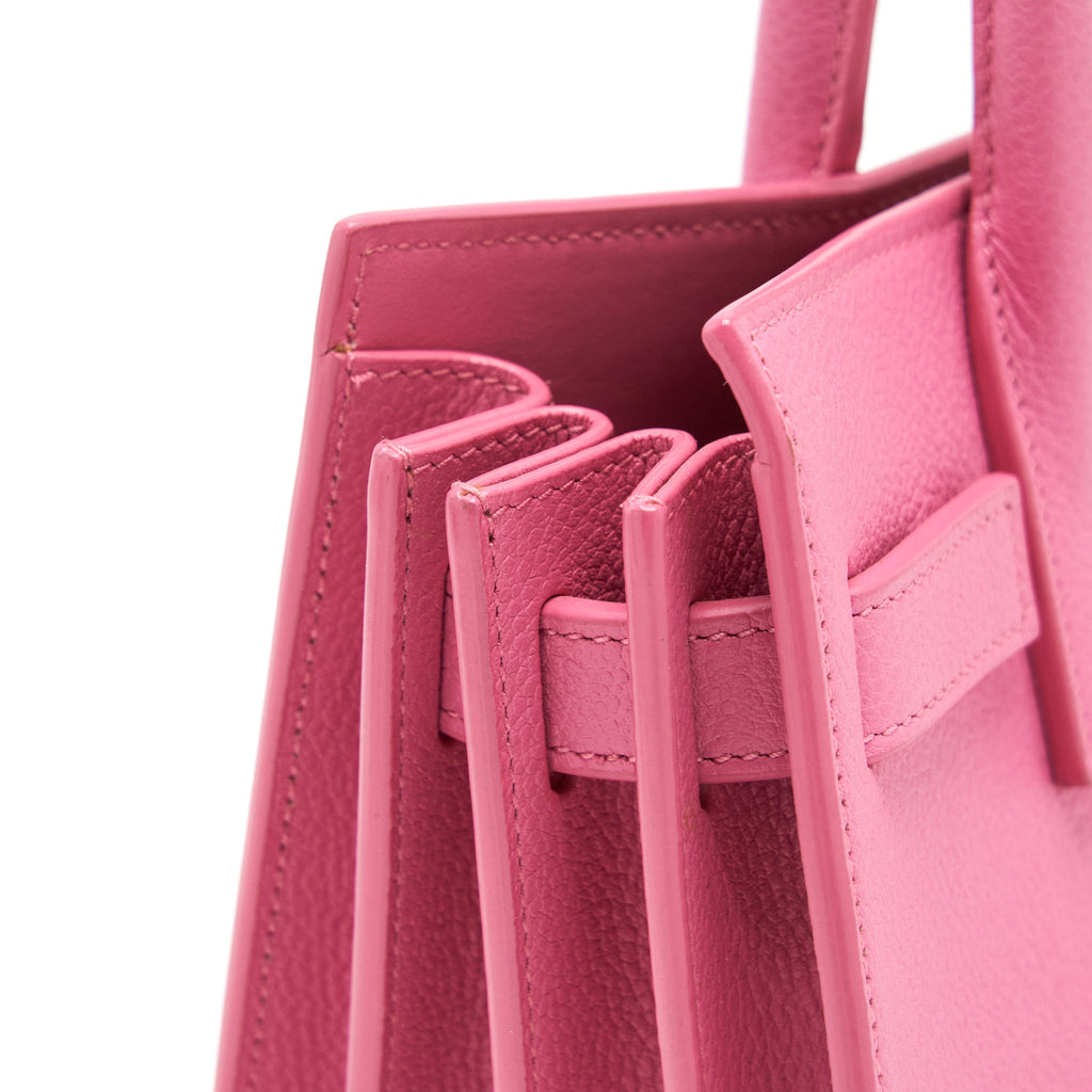 SAINT LAURENT (YSL) SAC DE JOUR CALFSKIN PINK SHW