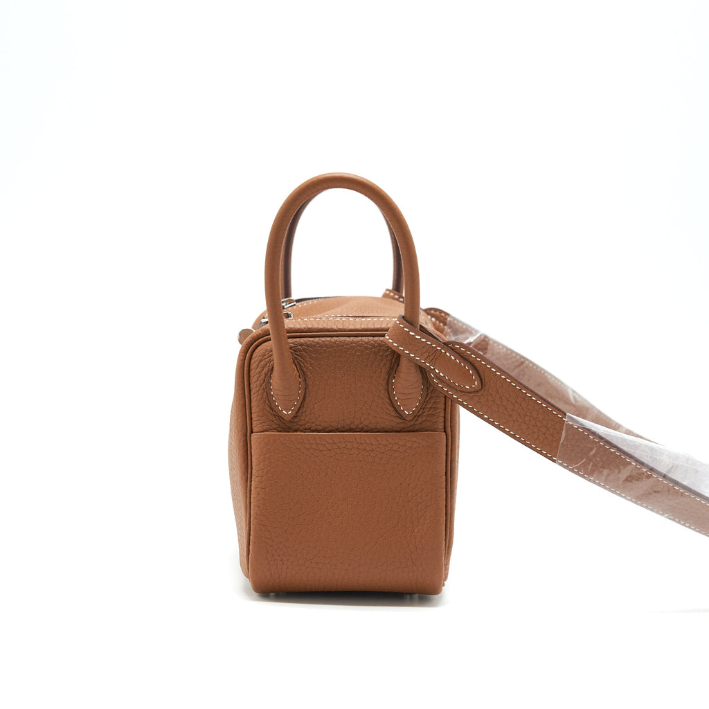 HERMES MINI LINDY GOLD WITH SHW