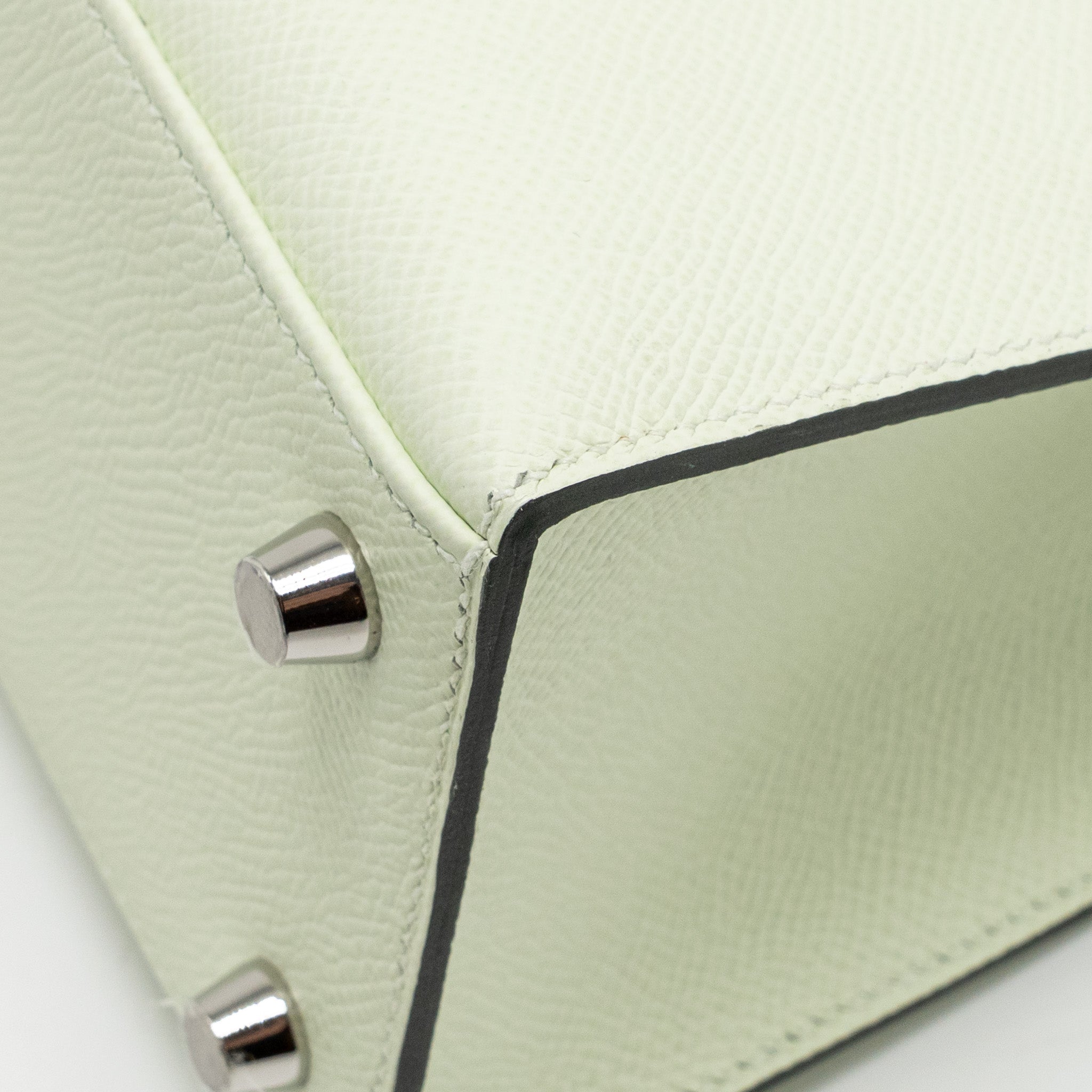 HERMES KELLY 25 EPSOM VERT FIZZ SHW