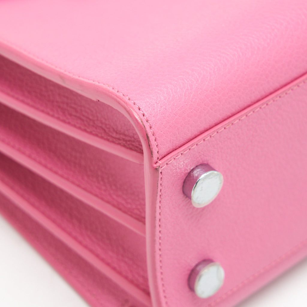SAINT LAURENT (YSL) SAC DE JOUR CALFSKIN PINK SHW