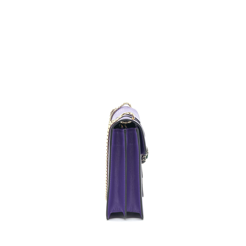 BVLGARI SERPENTI FOREVER SHOULDER BAG PURPLE LGHW