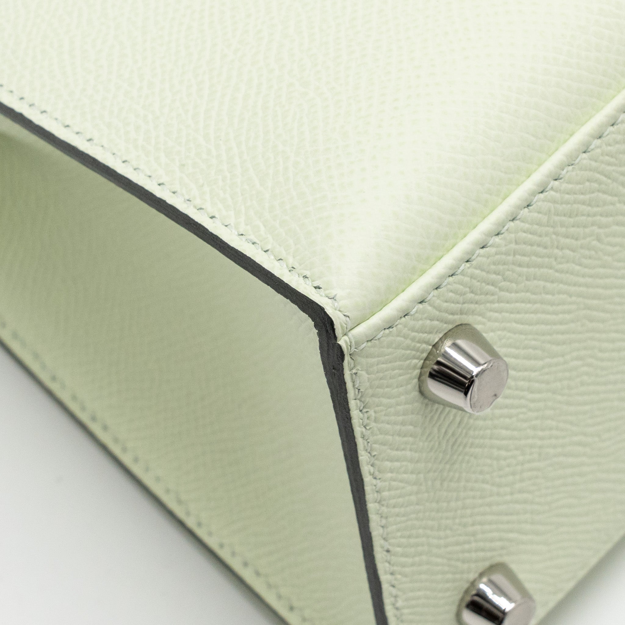 HERMES KELLY 25 EPSOM VERT FIZZ SHW