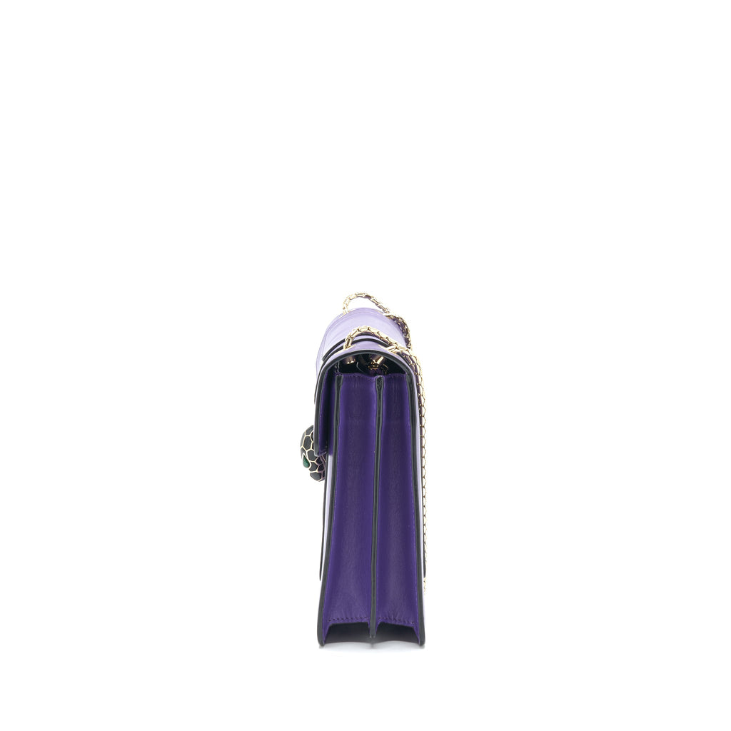 BVLGARI SERPENTI FOREVER SHOULDER BAG PURPLE LGHW