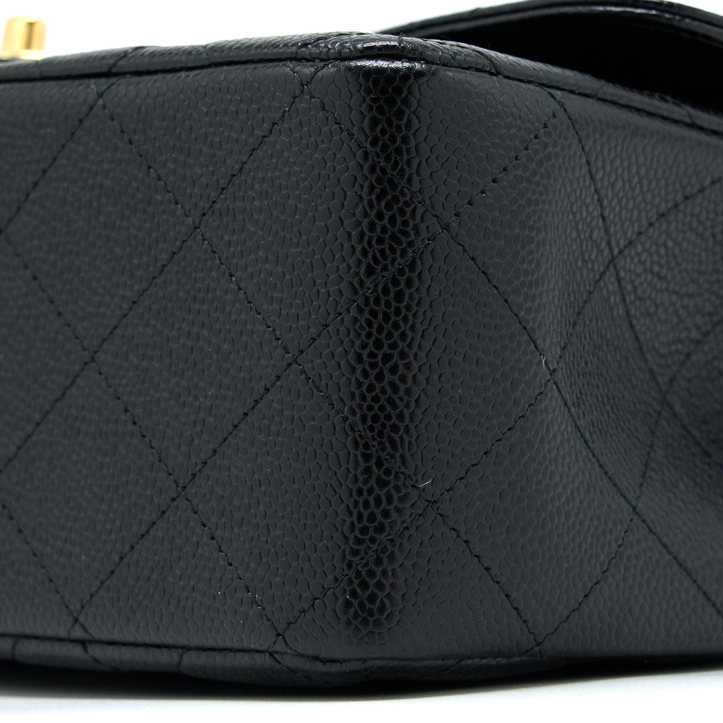 CHANEL JUMBO CLASSIC DOUBLE FLAP BAG CAVIAR BLACK GHW