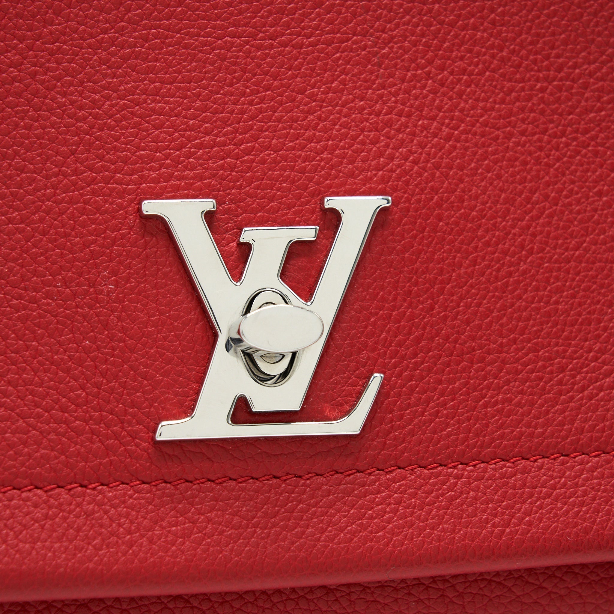 LOUIS VUITTON LOCKME II BB BAG IN RED SHW