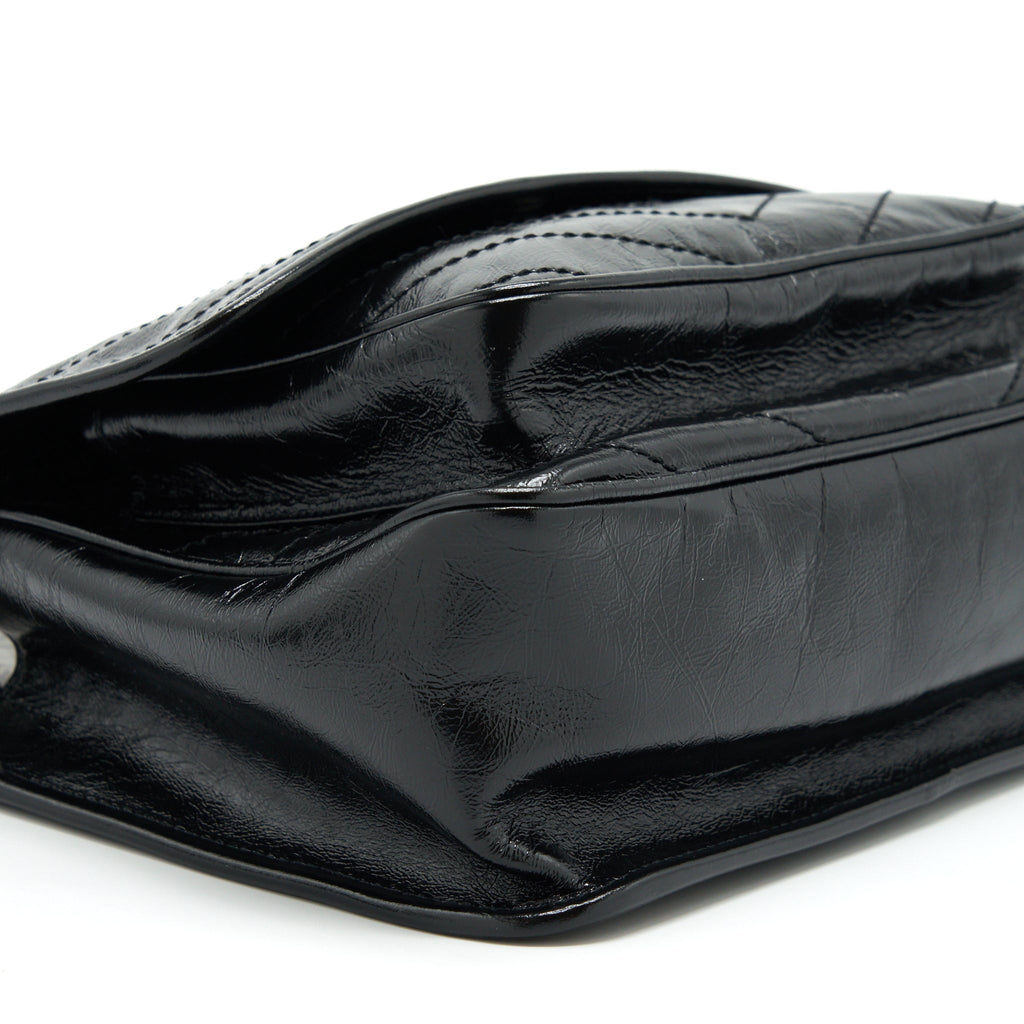 SAINT LAURENT/YSL MEDIUM NIKI BAG CALFSKIN BLACK SHW