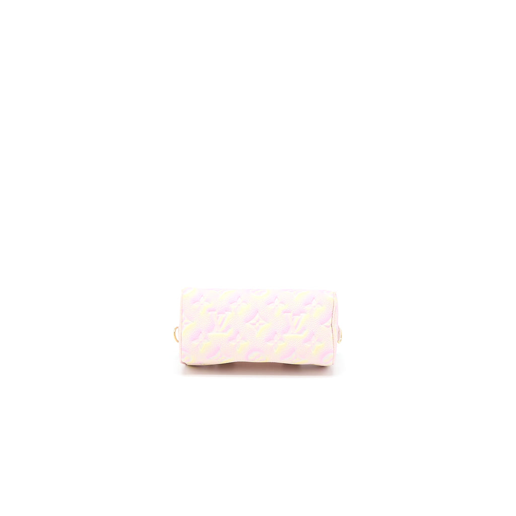 LOUIS VUITTON NANO SPEEDY MONOGRAM EMPREINTE MULTICOLOUR GHW