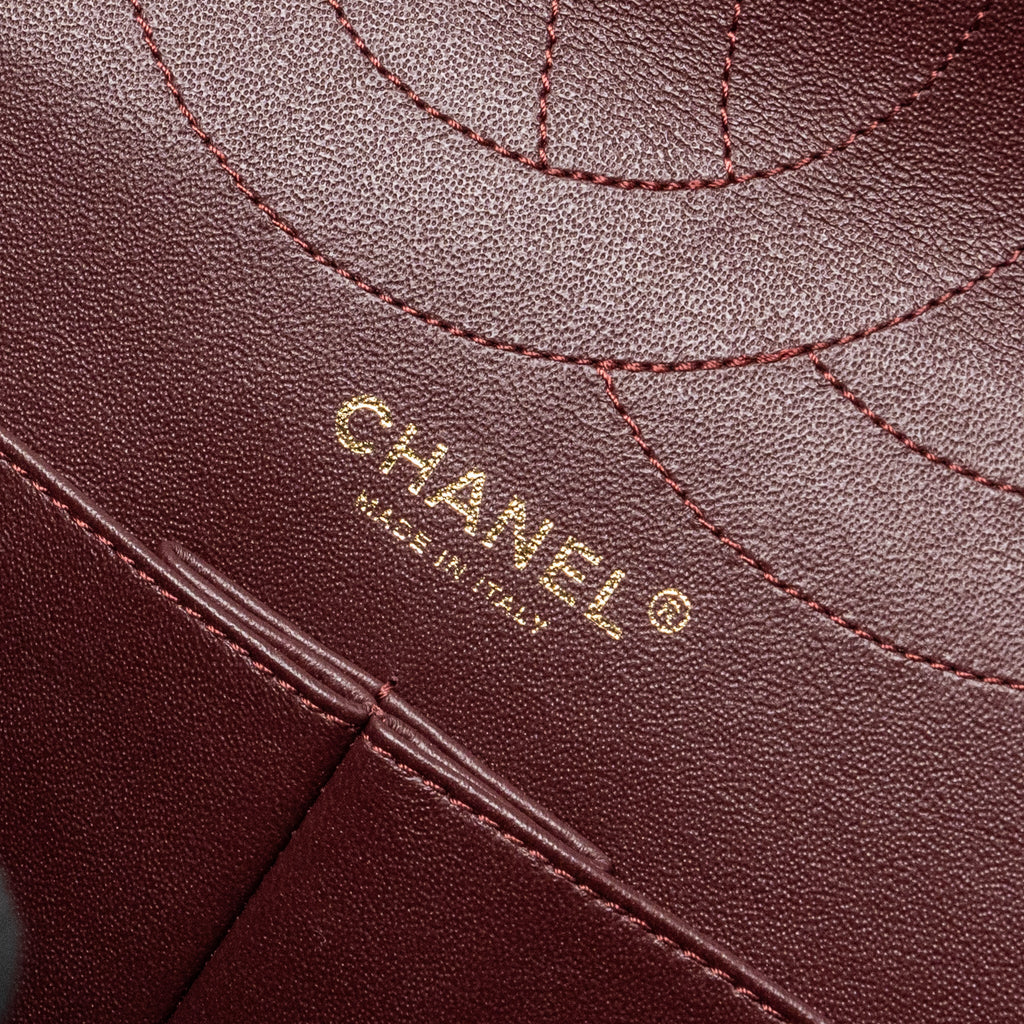 CHANEL MAXI 2.55 REISSUE FLAP BAG AGED CALFSKIN BLACK GHW