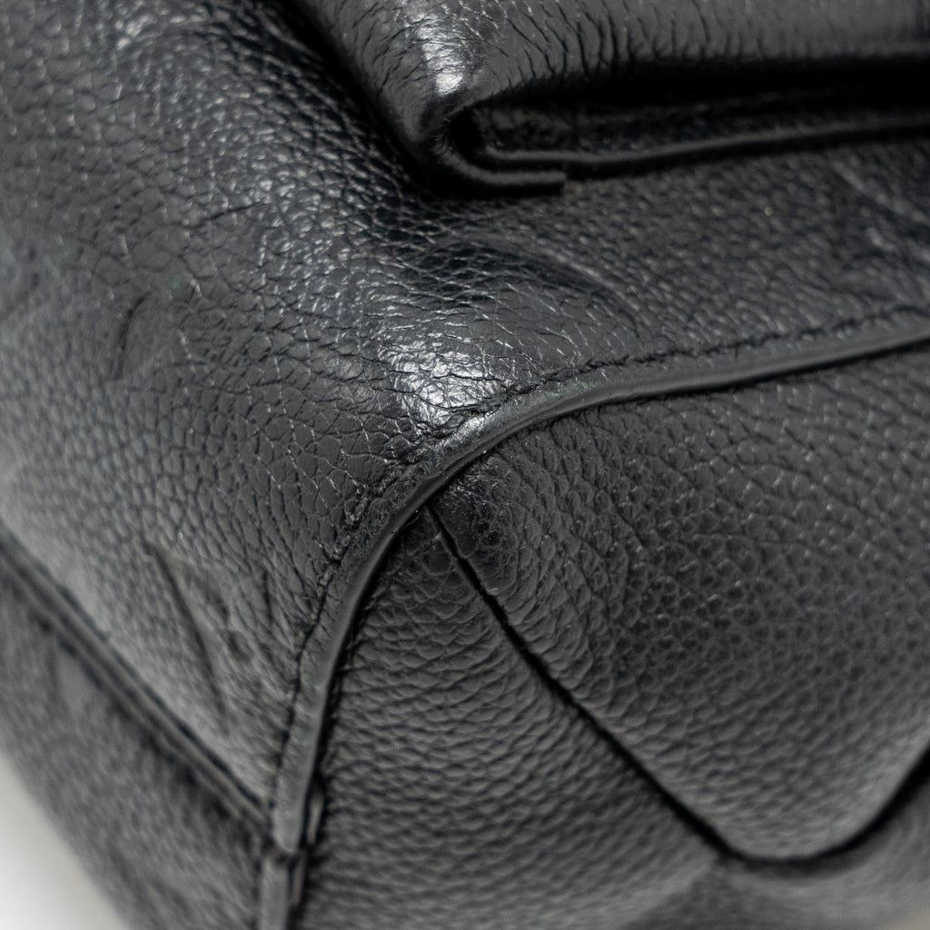 LOUIS VUITTON VAVIN PM MONOGRAM EMPREINTE LEATHER BLACK GHW