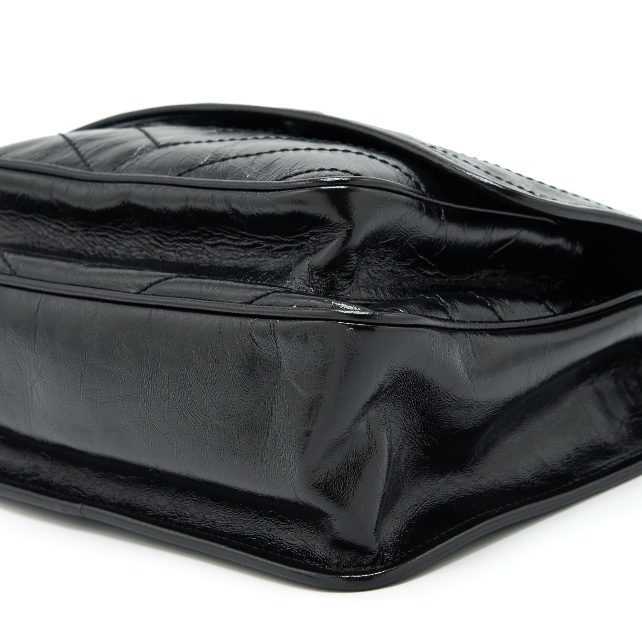 SAINT LAURENT/YSL MEDIUM NIKI BAG CALFSKIN BLACK SHW