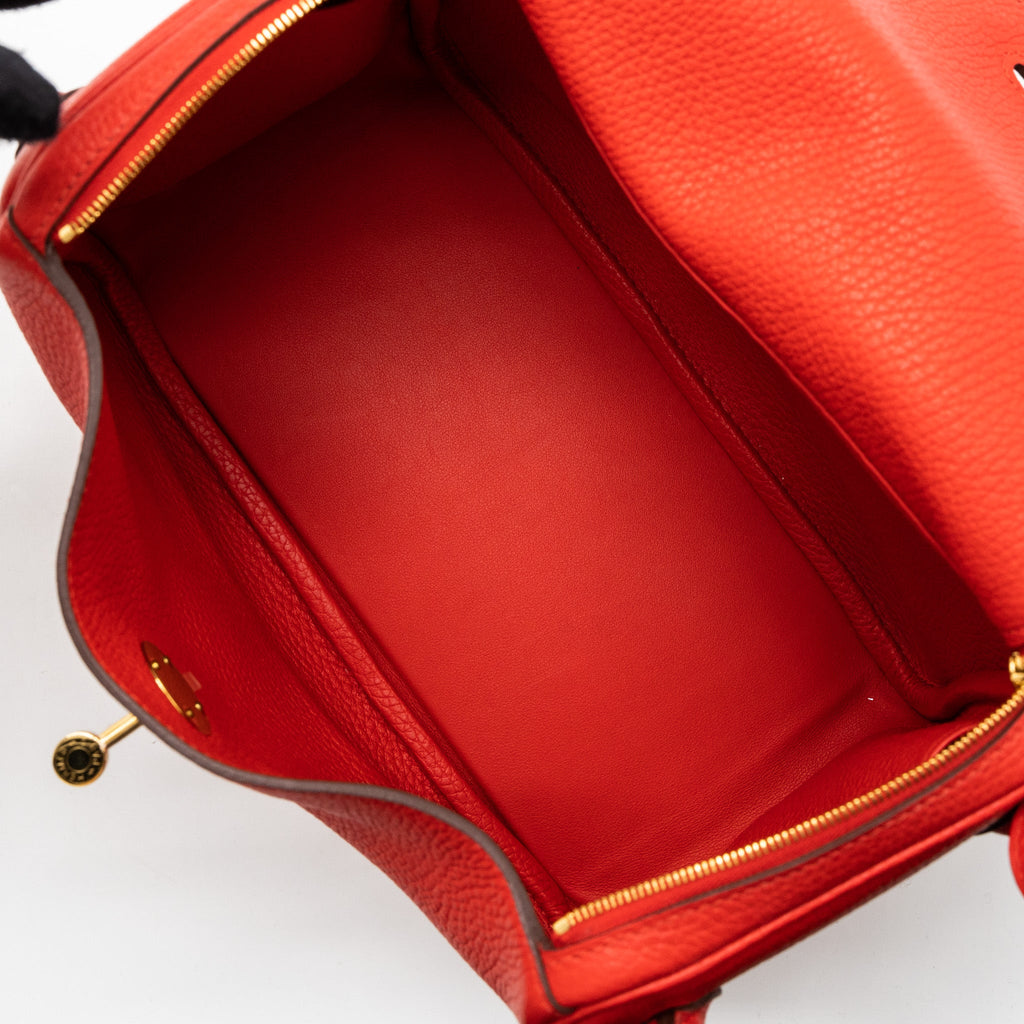 HERMES LINDY 26 CLEMENCE S3 ROUGE DE COEUR GHW