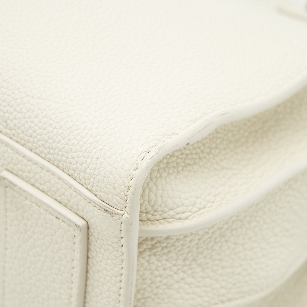 SAINT LAURENT (YSL) SAC DE JOUR TOTE BAG CALFSKIN WHITE SHW