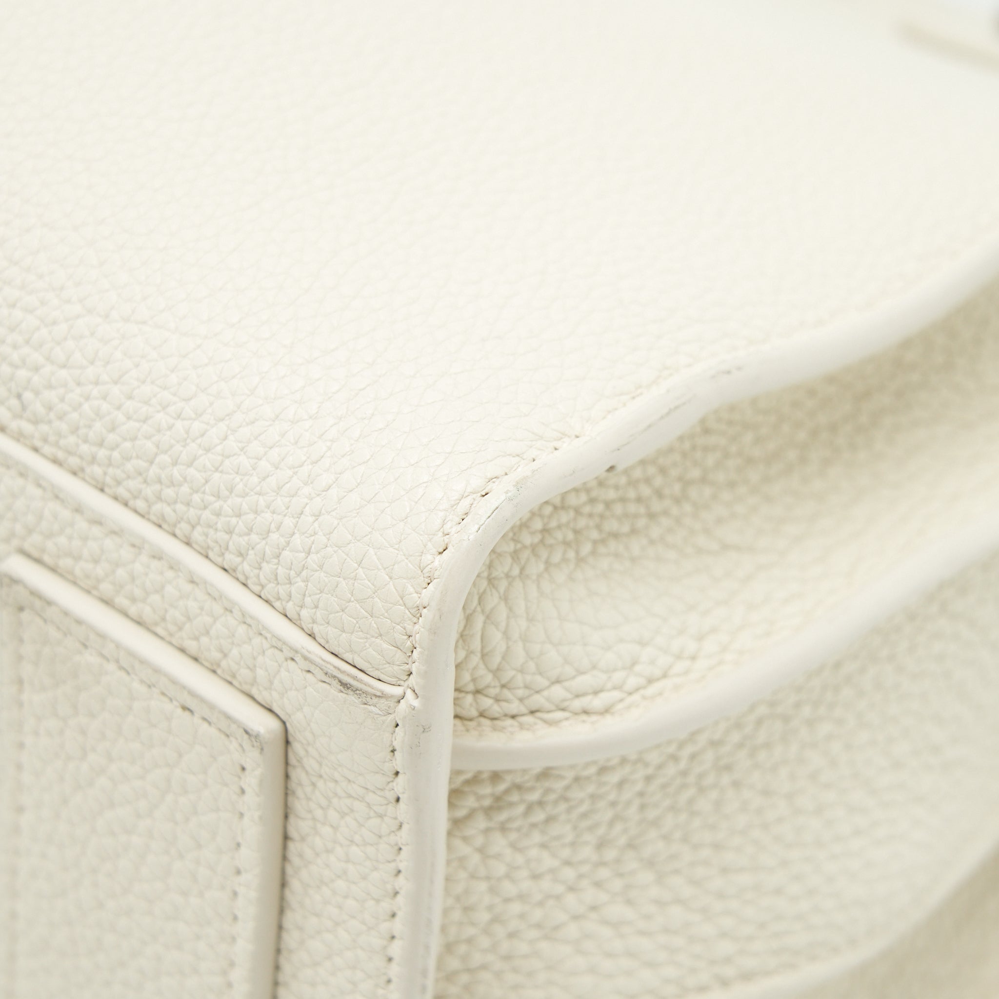 SAINT LAURENT (YSL) SAC DE JOUR TOTE BAG CALFSKIN WHITE SHW