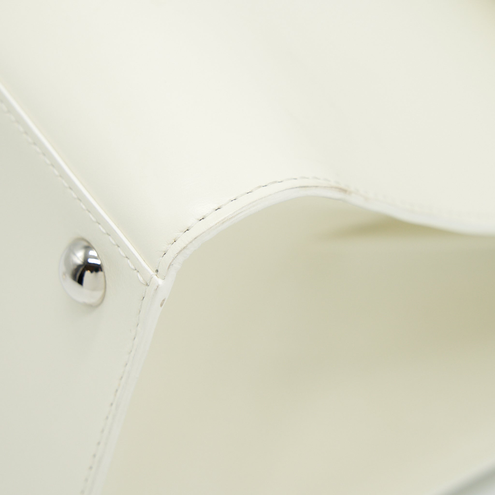 DELVAUX BRILLIANT MM IN WHITE BOX CALFSKIN WHW